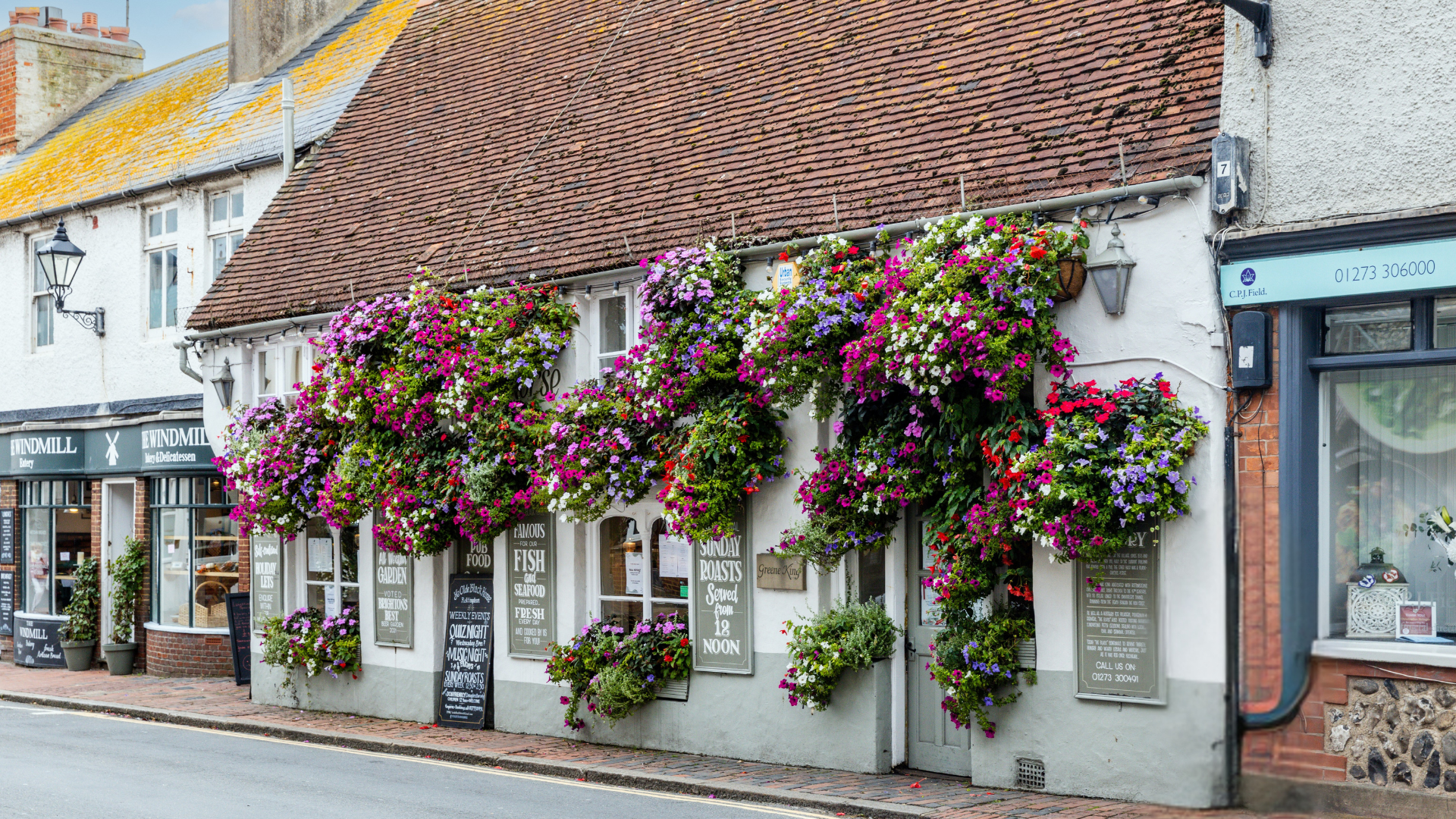 Exterior of Ye Old Black Horse Pub