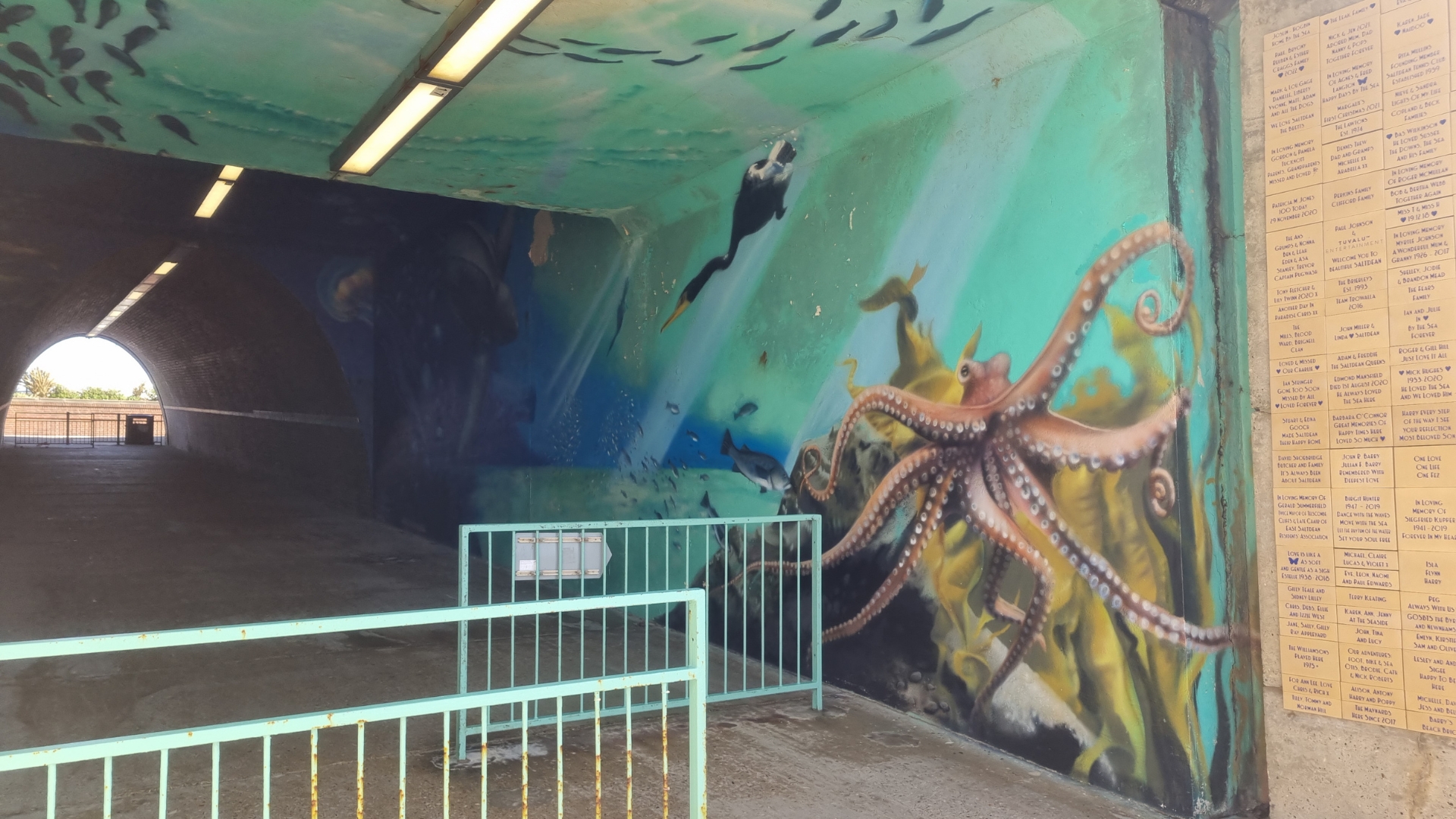 Saltdean tunnel artwork